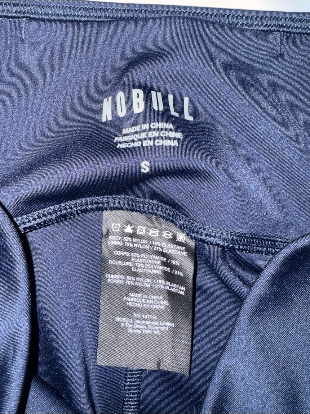 NOBULL Women’s Navy Leggings High Rise Athletic Workout Tights Size Small
